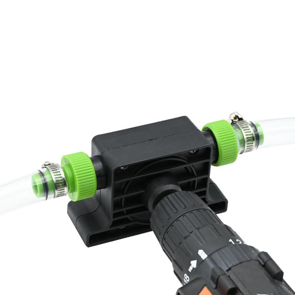 2er-Set Bohrmaschinenpumpe zum Ab-, Aus- und Umpumpen von Wasser, bis zu 1200 L/h, Klick System, inkl. 2 Schlauchadaptern und Schellen