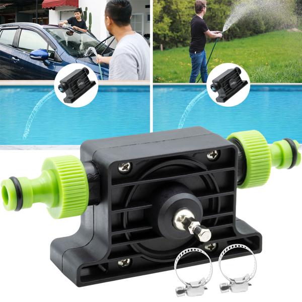 Bohrmaschinenpumpe zum Ab-, Aus- und Umpumpen von Wasser, bis zu 1200 L/h, Klick System, inkl. 2 Schlauchadaptern und Schellen