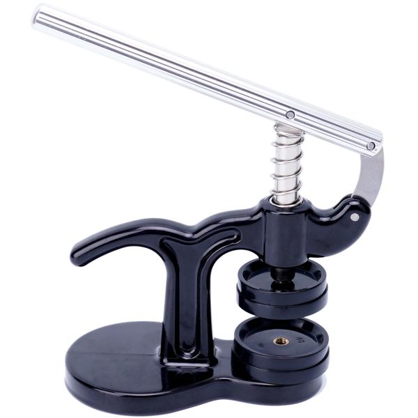 Profi Uhren Einpresswerkzeug, 17 tlg., Reparatur Werkzeug für Uhren inkl. 12 Druckplatten, ideal für den Batteriewechsel