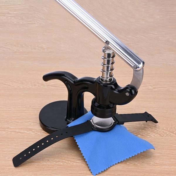 Profi Uhren Einpresswerkzeug, 17 tlg., Reparatur Werkzeug für Uhren inkl. 12 Druckplatten, ideal für den Batteriewechsel