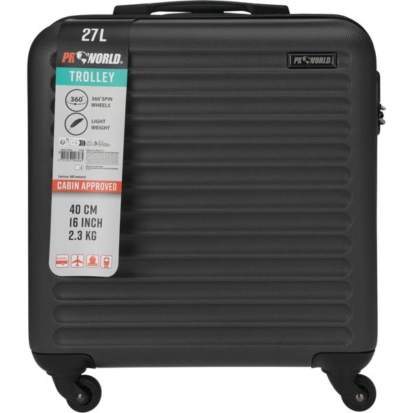 Kompakter Reisekoffer 40 cm Dunkelgrau – 27 Liter Hartschale - Leicht, stabil & Optimaler Begleiter für Reisen