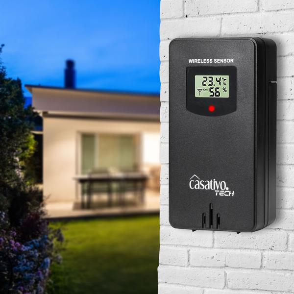 WLAN-Wetterstation mit 3 Funksensoren, LCD Display – Temperatur, Hygrometer, Wettertrends & Heiz-/Lüftungsempfehlungen für Ihr Wohlbefinden