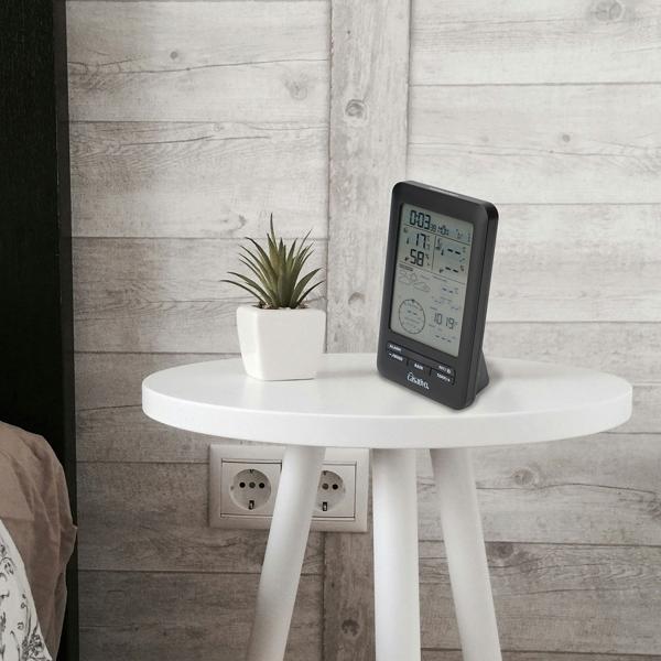 Profi Funk-Wetterstation mit Solar-Aussensensor – Niederschlag, Wind, Hygrometer & Wettervorschau – Präzise Wetterdaten Ihr dein Zuhause