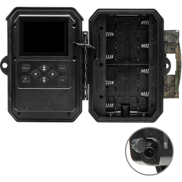 Profi 4K-Wildkamera mit IR-Nachtsicht-, Zeitraffer- & Timerfunktion, PIR Sensor, Dual Lens, Mikrofon, Multi-Shot, IP65