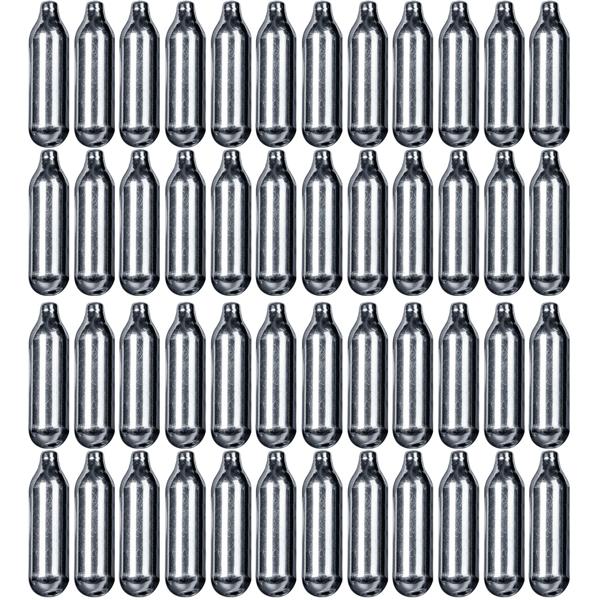 48 Sahnekapseln für gängige Schlag-Sahnespender, 8 g Gas pro Kapsel, Druckkapseln für alle gängigen Sahnespender, Sahnebereiter, Cream Wipper