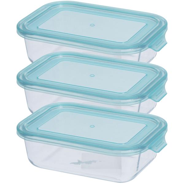 3er-Set Hochwertige Borosilikat-Glas Frischhaltedose (630ml) – Vorratsschale & Aufbewahrungsbox mit Deckel – Langlebig, auslaufsicher & vielseitig