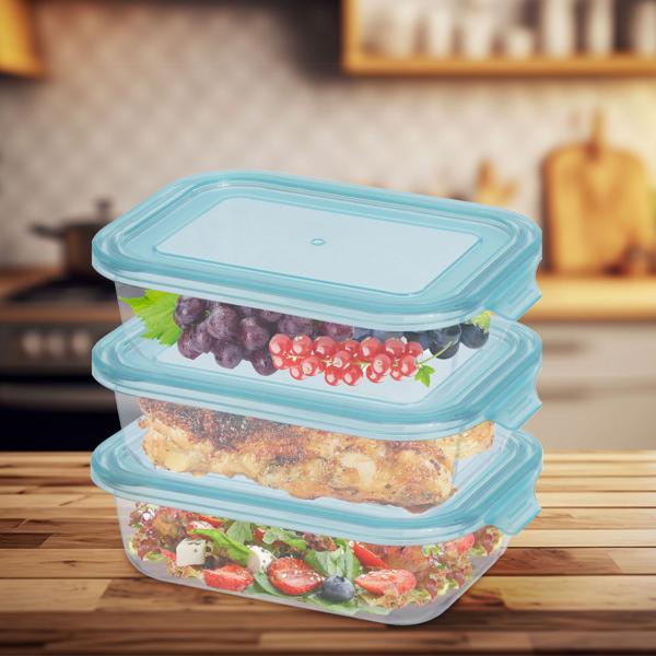 3er-Set Hochwertige Borosilikat-Glas Frischhaltedose (630ml) – Vorratsschale & Aufbewahrungsbox mit Deckel – Langlebig, auslaufsicher & vielseitig