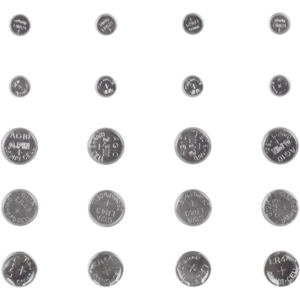 Lithium Knopfzellen-Batterie-Set, 20 Stück, 5 Typen