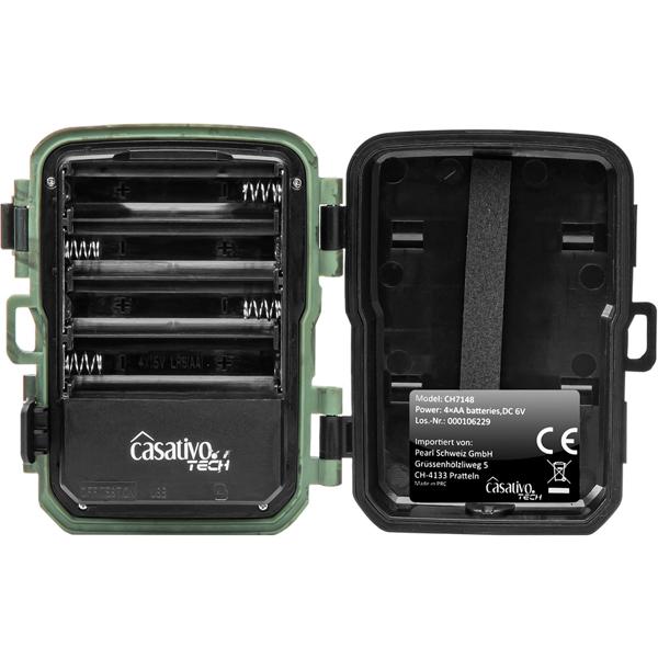 Wildkamera 2K WLAN, Bewegungsmelder, Nachtsicht, Live View per App, Farbdisplay, Mikro, Bluetooth, Zeitraffer- & Serienbild, Stand-By 6 Mo, IPX5