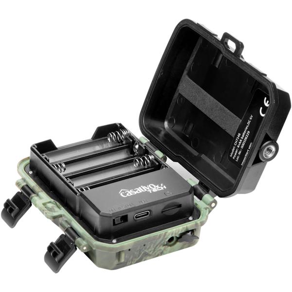 Wildkamera 2K WLAN, Bewegungsmelder, Nachtsicht, Live View per App, Farbdisplay, Mikro, Bluetooth, Zeitraffer- & Serienbild, Stand-By 6 Mo, IPX5