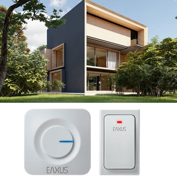 Kabellose Türklingel, batteriefrei, weiss: LED-Anzeige, 36 Melodien & IP44-Schutz. Zuverlässige & moderne Funk-Klingel für Ihr Zuhause.