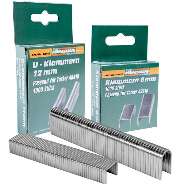 Tackerklammern 2000 Stück - 8 mm & 12 mm Ersatzklammern-Set für Handtacker CH5157 - Ideal für Werkstatt, Haus & DIY-Projekte - Robust & vielseitig