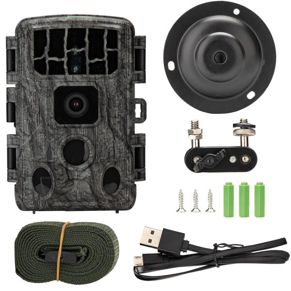 4K-UHD-Wildkamera inkl. Solar Panel im Spar Pack, Nachtsicht, WLAN, PIR, IP65, 3000 mAh, Kein Aufladen mehr notwendig