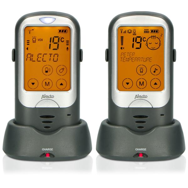 Outdoor Babyphone bis zu 1.000 Metern Reichweite, Gegensprechfunktion, Einstellbare Mikrofon Empfindlichkeit, 6 Schlaflieder, Temperatur, Alarm