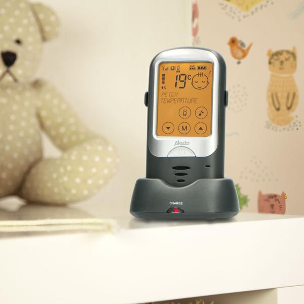 Outdoor Babyphone bis zu 1.000 Metern Reichweite, Gegensprechfunktion, Einstellbare Mikrofon Empfindlichkeit, 6 Schlaflieder, Temperatur, Alarm