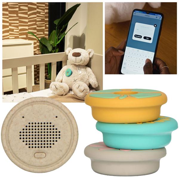 Bezaubernde ’’Baby HeeHee’’ Sprachbox: Dein Kuscheltier spricht! Bluetooth, App, 100% BPA-frei - für individuelle Botschaften, Geschichten & Lieder