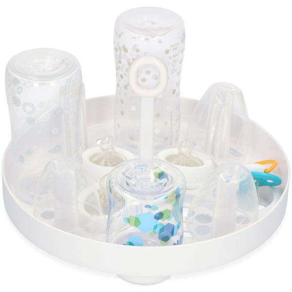 Mikrowellen Babyflaschensterilisator - Hygienische Dampfsterilisation tötet 99.9% Bakterien - Für 4x 250ml Flaschen - Kompakt & BPA-frei