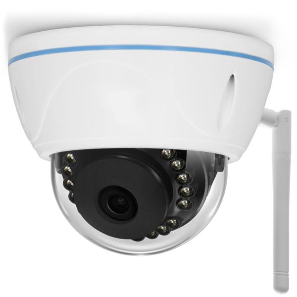 Wetterfeste WLAN-Dome-Kamera (1080p): 110° Bildwinkel, IP55-Aussenschutz. App-Live-View für Smartphone, Wand- & Deckeninstallation