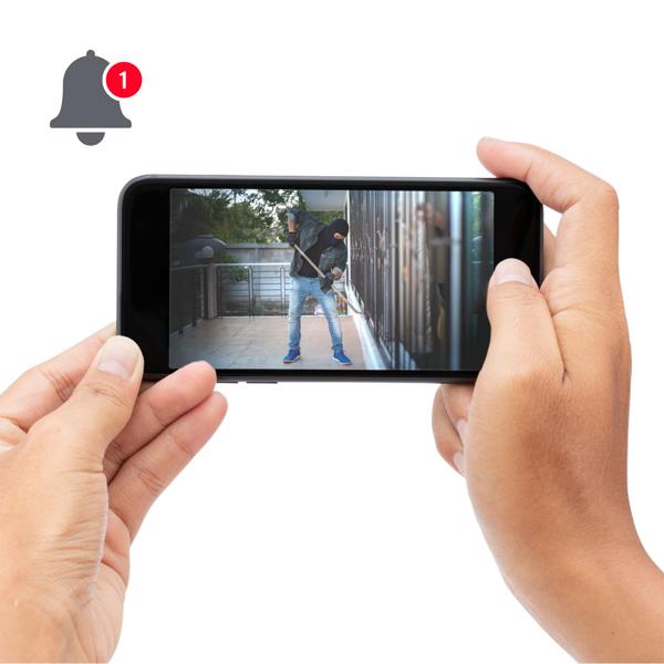 Wetterfeste WLAN-Dome-Kamera (1080p): 110° Bildwinkel, IP55-Aussenschutz. App-Live-View für Smartphone, Wand- & Deckeninstallation