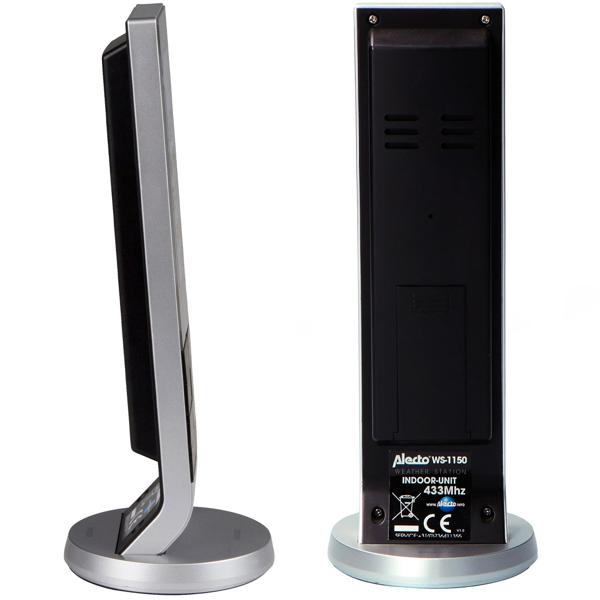 Wetterstation - kabelloser Aussensensor 30m Reichweite - Temperatur, Luftfeuchtigkeit, Wettervorhersage - 3.5" Display - Min/Max-Alarm