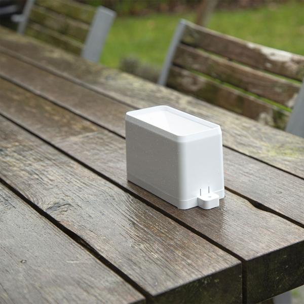 Wetterstation mit kabellosem Aussensensor – Misst Temperatur, Niederschlag & Funk-Wecker – 3.8" Display, 30m Reichweite, Min/Max-Speicherung