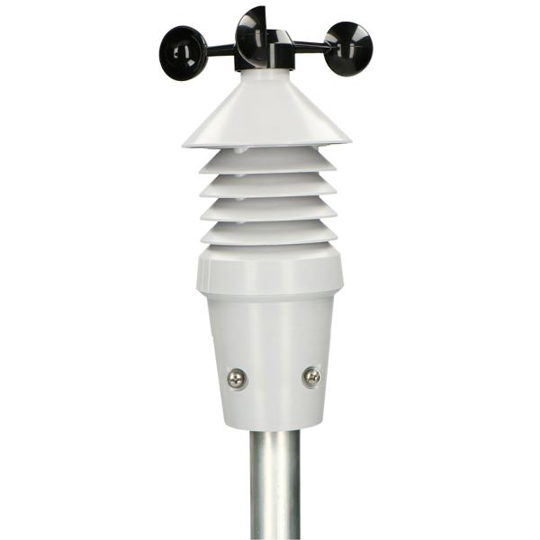 Profi-Wetterstation mit LCD-Display: Aussenmessstation mit Hitzeindex, Taupunkt, Windrichtung & Geschwindigkeit - Jederzeit präzise Wetterdaten