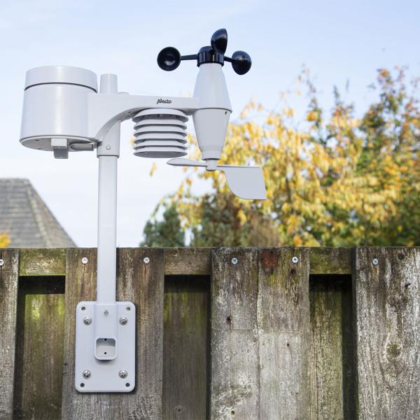 Hochpräzise Wetterstation mit Profi Aussen Messstation - Hitzeindex, Taupunkt, Mondphasen - LCD-Anzeige für maximale Daten