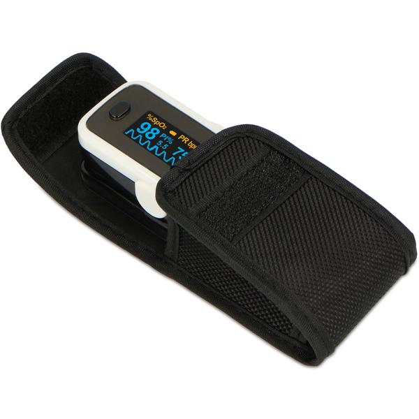 Finger-Pulsoximeter: Misst Herzfrequenz & Sauerstoffsättigung (SpO2) - Mit Alarmfunktion - Präzise & zuverlässige Vitalwerte-Kontrolle