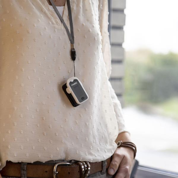 Finger-Pulsoximeter: Misst Herzfrequenz & Sauerstoffsättigung (SpO2) - Mit Alarmfunktion - Präzise & zuverlässige Vitalwerte-Kontrolle