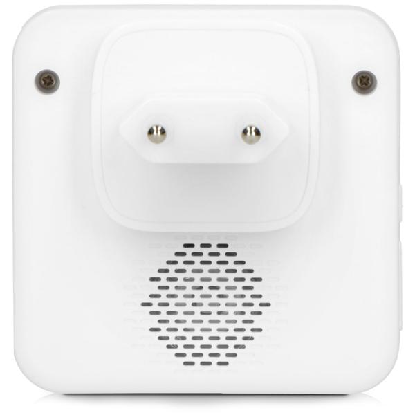 Moderne Funkklingel - Kinetisch (batterielos), bis zu 50 Meter, IP44, weiss, 36 Melodien, Kinderleichte Installation - praktisch und langlebig