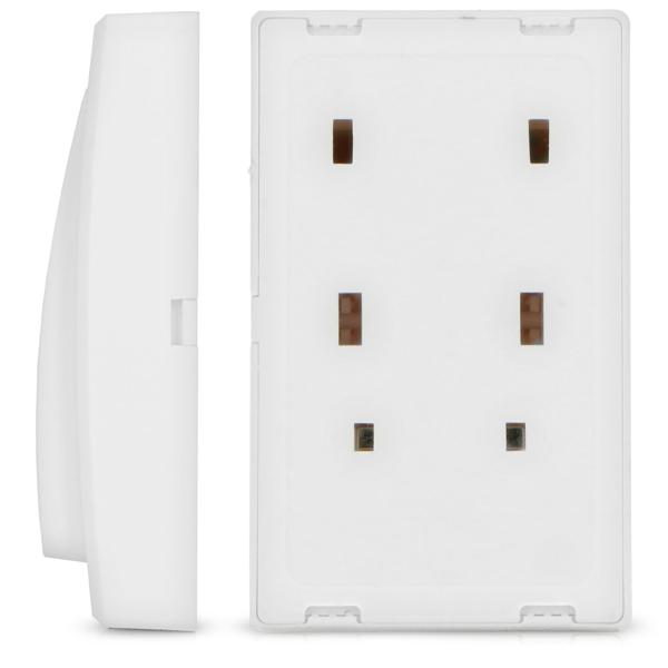 Moderne Funkklingel - Kinetisch (batterielos), bis zu 50 Meter, IP44, weiss, 36 Melodien, Kinderleichte Installation - praktisch und langlebig