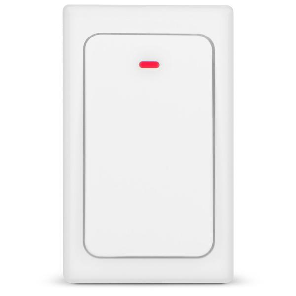 Moderne Funkklingel - Kinetisch (batterielos), bis zu 50 Meter, IP44, weiss, 36 Melodien, Kinderleichte Installation - praktisch und langlebig