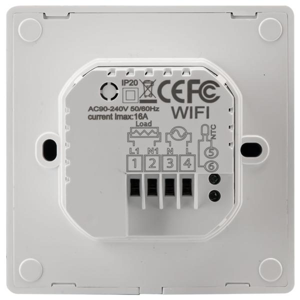 2er-Set WLAN-Thermostat für Fussbodenheizungen - App- & Sprachsteuerung, Heizkosten senken, 2 Sensoren - Alexa/Google/Siri, 230V, weiss