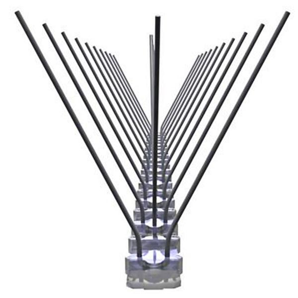 Effektive 5er-Set Taubenabwehr Spikes, 3-reihig Edelstahl, 2,5m - individuell anpassbar - Robuste Spitzen für optimalen Vogelschutz