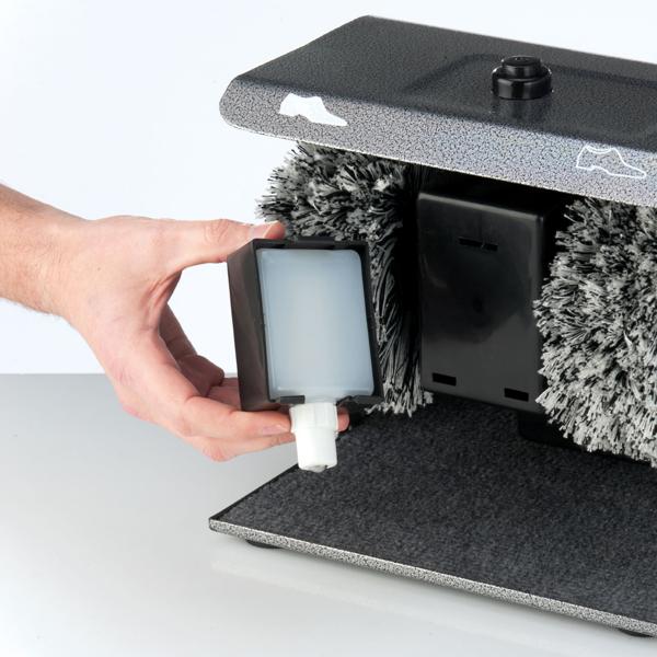 Elektrische Schuhputzmaschine, 90W, mit 2 Bürsten & Spender, schnelles Glanzfinish, komfortable Schuhpflege - perfekter Glanz