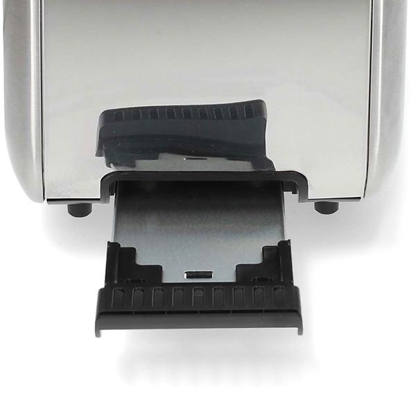 Moderner Langschlitz Toaster für 4 Toastbrote, Auftau- und Aufwärmfunktion, ultra-starke 1450 Watt, Brötchenaufsatz, 7 Bräunungsstufen