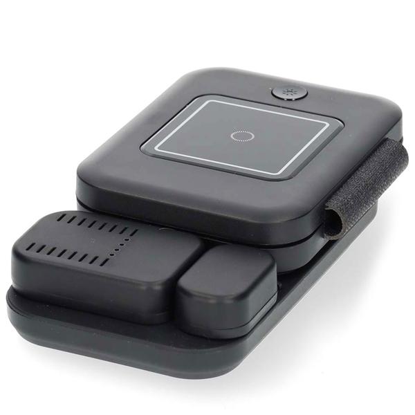 Schneller 3-in-1 Wireless Charger (15W, Qi) USB-C/A - schwarz, mit LED - für Smartphones, Watches, Pods & mehr - Komfort + Ordnung