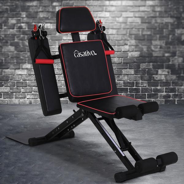 40-in-1 Heimtrainer für Ganzkörper-Training – Trainingsgerät für Kraft & Fitness mit Seilzügen, Beinstrecker & viel Zubehör