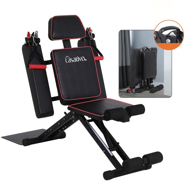 40-in-1 Heimtrainer für Ganzkörper-Training – Trainingsgerät für Kraft & Fitness mit Seilzügen, Beinstrecker & viel Zubehör