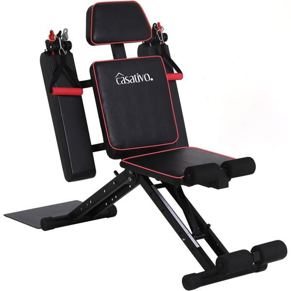 40-in-1 Heimtrainer für Ganzkörper-Training – Trainingsgerät für Kraft & Fitness mit Seilzügen, Beinstrecker & viel Zubehör