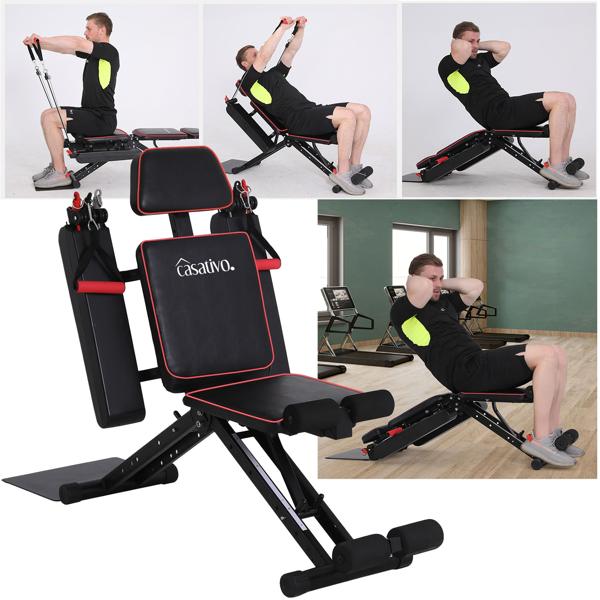 40-in-1 Heimtrainer für Ganzkörper-Training – Trainingsgerät für Kraft & Fitness mit Seilzügen, Beinstrecker & viel Zubehör