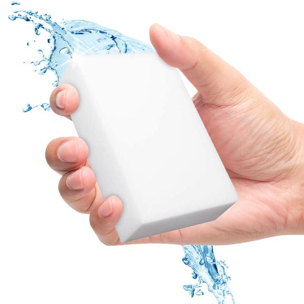 Schmutzradierer-Reinigungsschwamm 40er-Vorteilspack - Melamin-Schaum Schwämme für Küche, Bad, Büro & Auto - ohne Chemie - entfernt Kalk, Fett, Filzstift