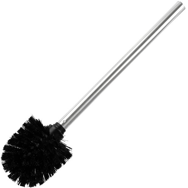 Toilettenbürste Schwarz-Silber Ø 8 x H 35 cm - Effiziente & gründliche Reinigung für WC & Bad - Robuste Kunststoff-Borsten - Hygienisch & langlebig
