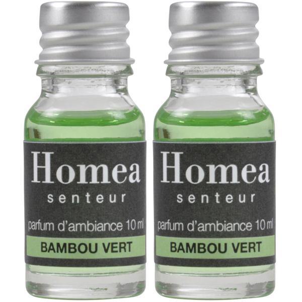 2er-Set Duftöl Bambus Grün - Sanfter Raumduft für Wellnessoase Zuhause - 10ml Füllmenge - Ideal für Potpourri & Aromabrenner