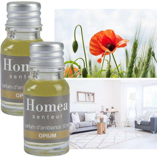 2er-Set Duftöl Opium - Raumduft für Wellnessoase - Sanfter Wohlfühlduft mit Vanille & Kaffee - Je 10ml für Aromabrenner & Potpourri