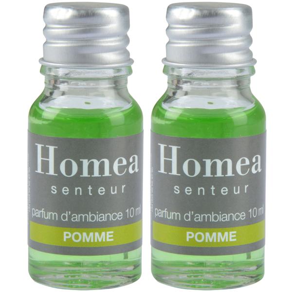 2er-Set Duftöl Grüner Apfel - Wohlriechender Raumduft für Zuhause & Wellness-Atmosphäre - 10ml je Flasche für Aromabrenner & Potpourri