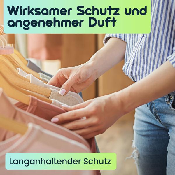 Premium Zedernholz Mottenringe 30er-Set: Natürlicher Mottenschutz für Kleiderschrank & Garderobe, Passend für alle Kleiderbügel