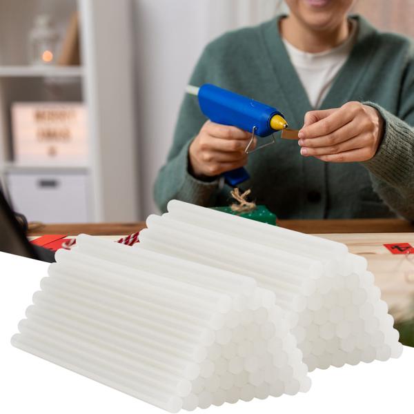 100er-Set Heissklebestifte für Heissklebepistolen, transparent, Ø 11 mm, 20 cm, Heissklebesticks mit extra starker Klebekraft, schnelltrocknend