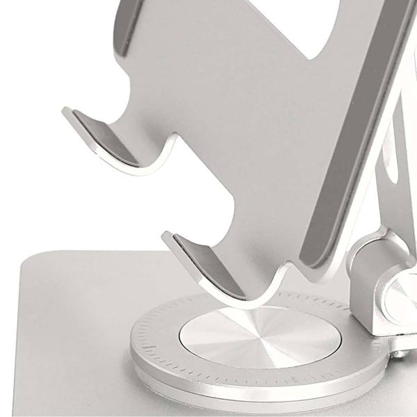 2er-Set Aluminium Tablet-Halterung mit Standfuss, 360° Drehbar – Flexible Halterung für alle Tablets, langlebig & optimale Positionierung