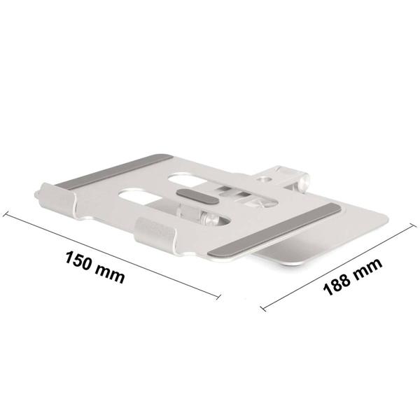 2er-Set Aluminium Tablet-Halterung mit Standfuss, 360° Drehbar – Flexible Halterung für alle Tablets, langlebig & optimale Positionierung